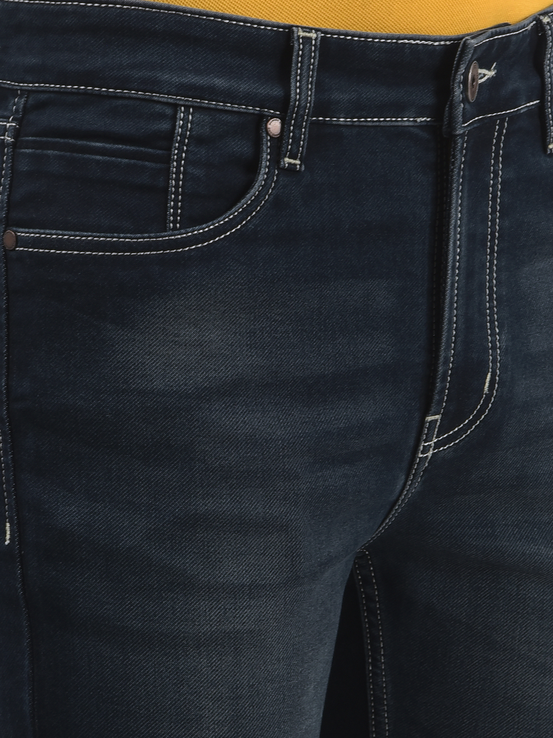 Numero Uno Men Solid Dark Blue Jeans